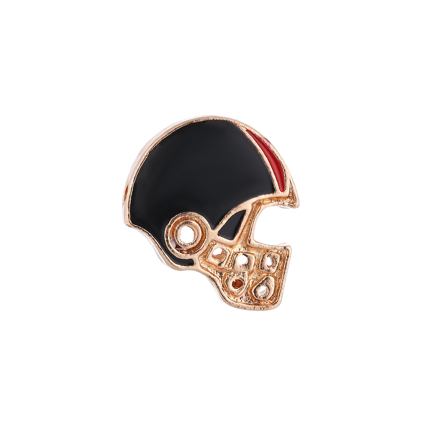 Rugby Series Metal Beads Enamel Painted Zinc Alloy 50pcs 8
