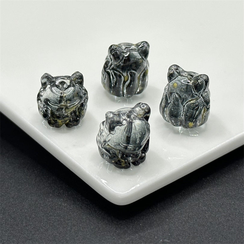 Czech Glass Beads Fox 15mm Translucent Glossy Multicolor 100pcs 13