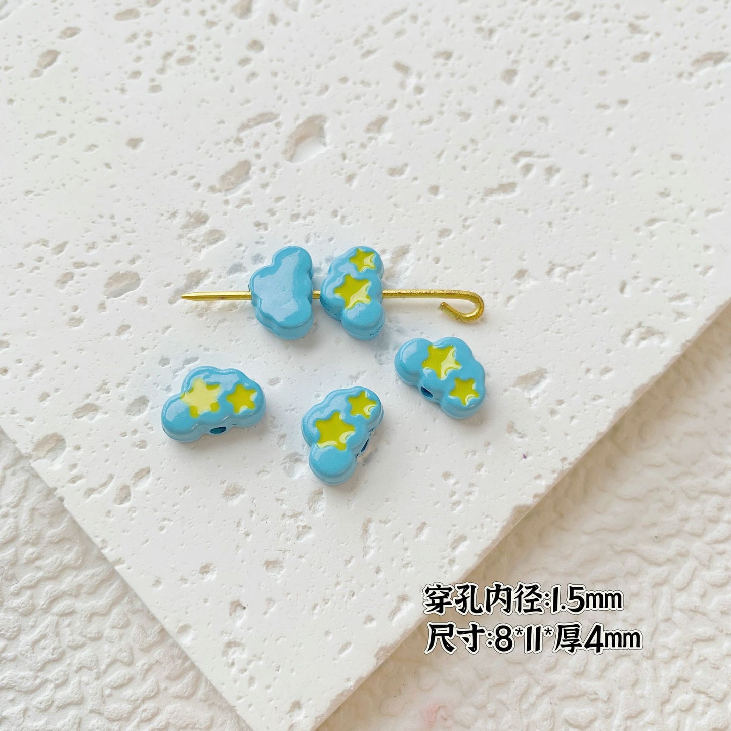 Painted Cute Character Plate Series Metal Beads Bulk 20pcs 20