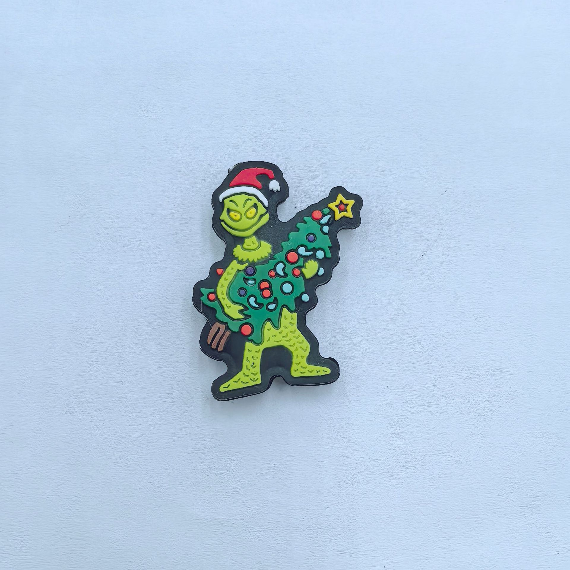 Silicone Focal Beads Christmas Grinch Poses and Text 20pcs 8