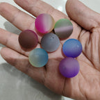 Gradient Bubblegum Beads 20mm Rubberized Two-Color Matte Finish 50pcs 3