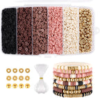 Heishi Clay Beads 6mm Multicolor Smooth Matte Polymer 1box 9