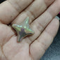 UV Plating Cross Shaped Star Acrylic Beads 25mm Glossy Colorful 100pcs 7