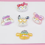 Glossy Resin Beads Swimming Sanrio Characters 2mm Hole 10pcs