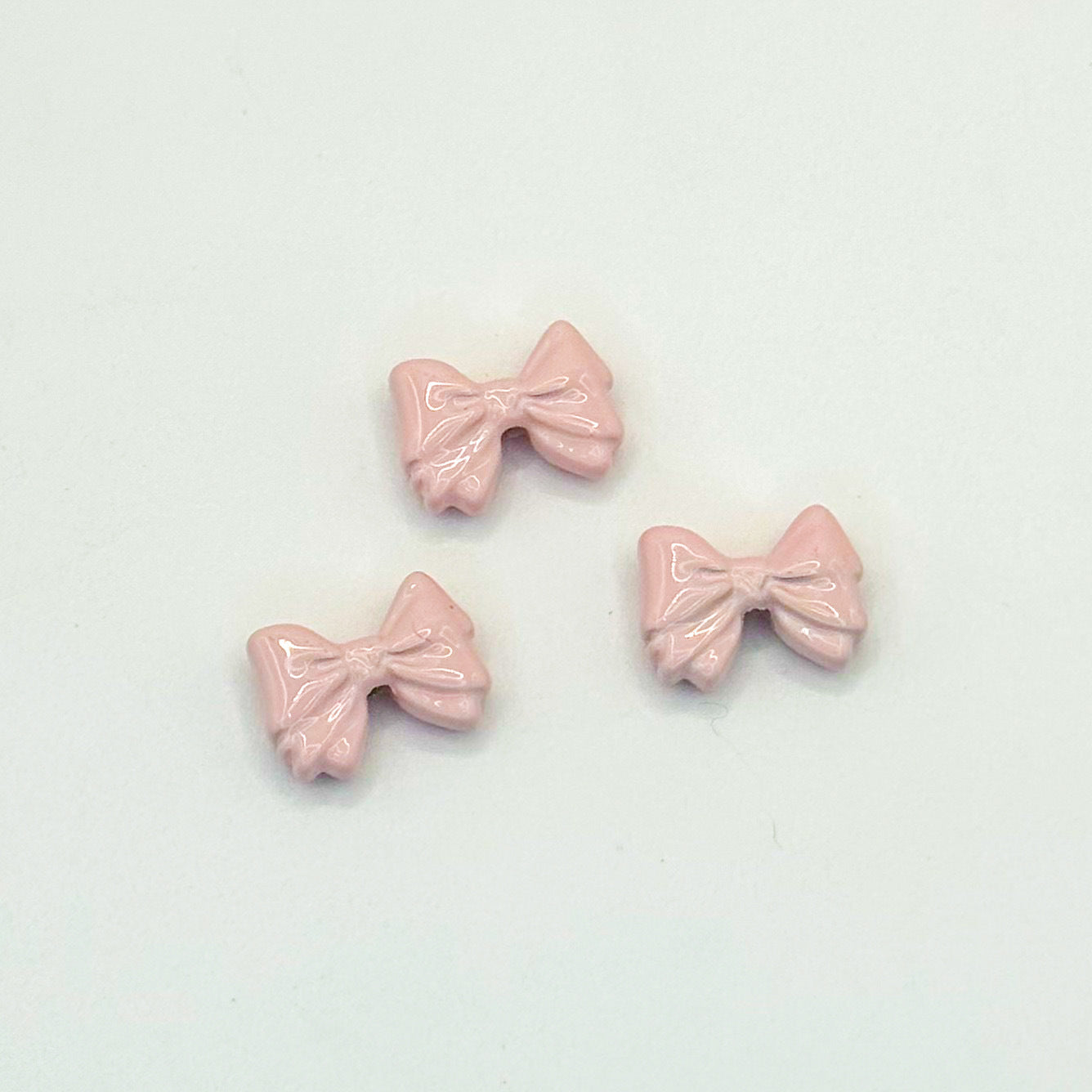 Bow Metal Beads 12mm Glossy Baking Painted Alloy 20pcs 7
