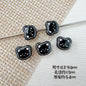 Bear Metal Beads 13mm Glossy Painted Alloy 10pcs 19