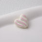 Wavy Stripe Heart Acrylic Beads 19mm Colorful Mixed 20pcs 4