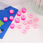 Flat Clay Beads 9mm Ribbon Polymer 100pcs 4