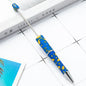 Beadable Pen Plastic Black Barrel Golden Caps Printed Graduation 7