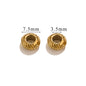Stainless Steel Large Hole Metal Beads 6mm 7.5mm Wheat Ears Cloud Pattern 10pcs 8