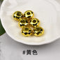 Acrylic Faceted Metallic Spacer Beads 15mm 50pcs 8