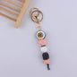 Cartoon Fruit Silicone Bead Keychain Fun Vibrant Colors 12