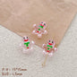Hand Painted Gingerbread Man Glass Beads 13x15mm Enamel Christmas 1pc 4