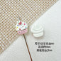 Baking Painted Watermelon and Cake Metal Beads 16mm Colorful 10pcs 12