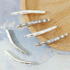 Bent Tube Metal Beads 36mm Vintage Tibetan Style 10pcs