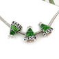 Christmas Series Colorful Enamel Metal Beads Large Hole 1pc 3