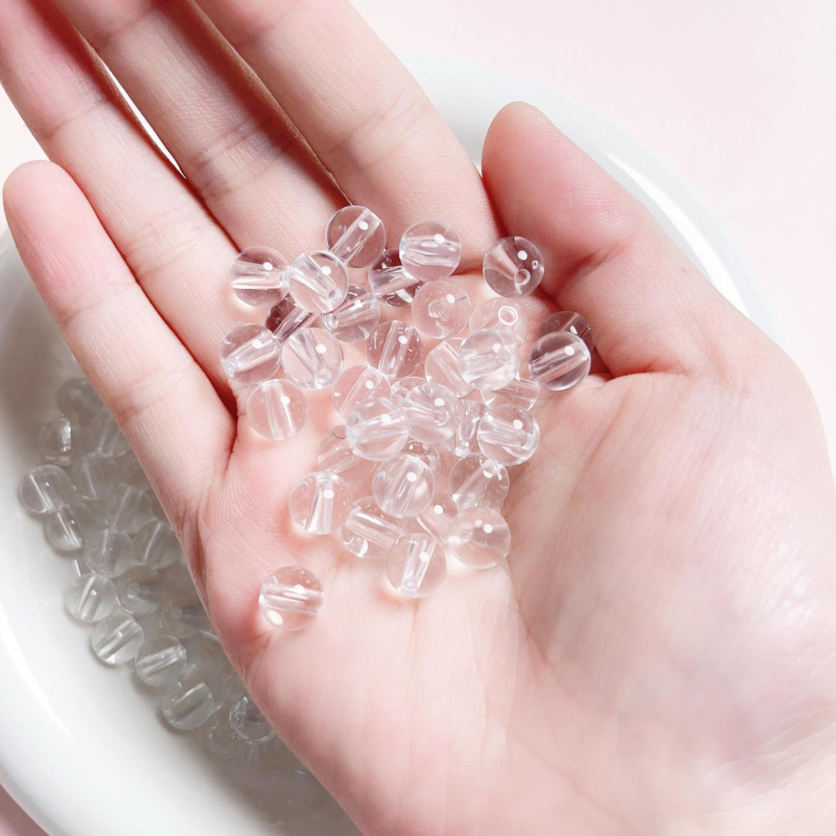 Transparent Round Acrylic Beads 4-12mm Clear Smooth 400pcs 2