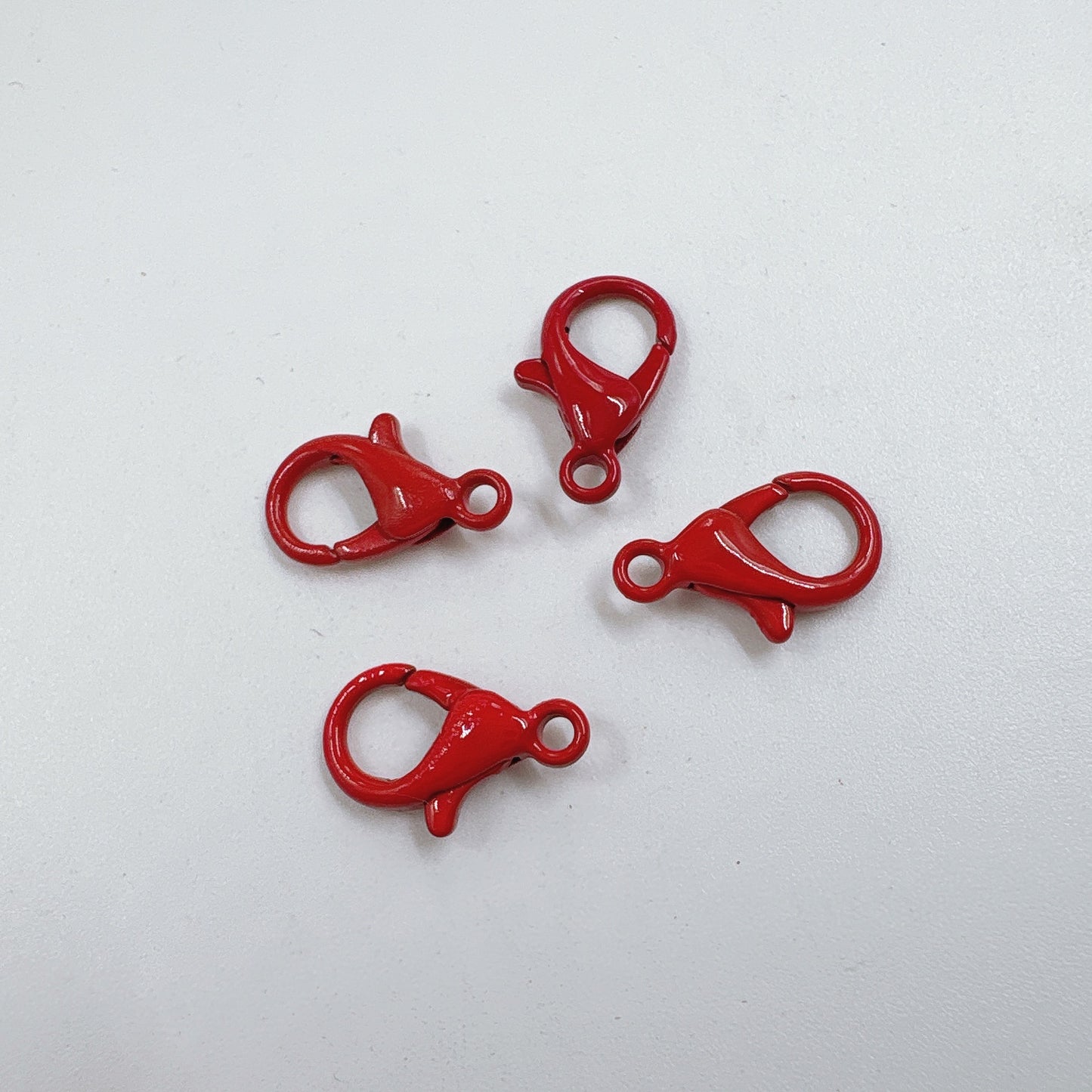 Zinc Alloy Lobster Clasp Keychain Findings 12mm Baking Painted 100pcs 7