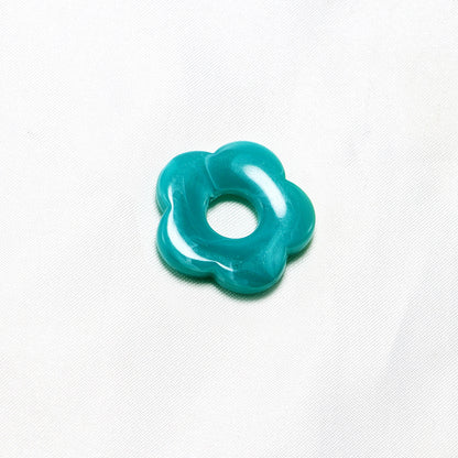 Acrylic Flower Spacer Beads 26mm Hollow Five Petal Large Hole 100pcs 8
