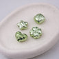 Metallic Wrinkle Heart Star Cube Clover Acrylic Beads Colorful 20pcs 10