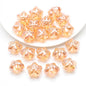 Electroplated Star Glass Beads 18mm Imitation Lunar Pit Texture 10pcs 10