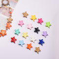 Colorful Recessed Star Acrylic Beads 17mm Mixed Colors 20pcs 5
