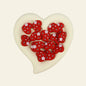 Silicone Focal Beads Pentagram Heart With Tiny Star 20pcs 8
