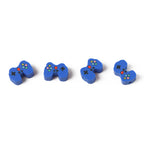 Flat Clay Beads 10mm Blue Game Machine Polymer 100pcs 5