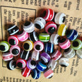 Striped Evil Eye Resin Beads 6-12mm Glossy Multicolor 500pcs