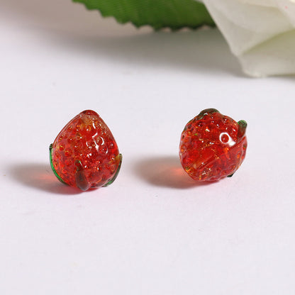 Lampwork Glass Beads Fruit Collection Glow in the Dark Detailed 20pcs 21
