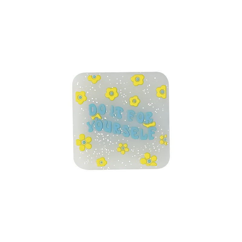 Silicone Focal Beads Phrase Glow In The Dark Vibrant Phrases 20pcs 9