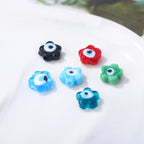 Lampwork Glass Beads Flower Shape 12mm Colorful Evil Eye 50pcs 3