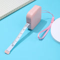 Retractable Square Plastic Measuring Tape 4cm Dual Scale 1pc 5