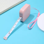 Retractable Square Plastic Measuring Tape 4cm Dual Scale 1pc 5