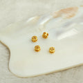 Brass Hollow Ancient Coin Metal Beads 4mm Decorative 30pcs