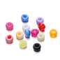 Mermaid Color Pony Beads 9mm Acrylic Pearly Pastel 200pcs 15