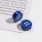 Painted Button Acrylic Beads 12mm Glossy Baked Paint 50pcs 19