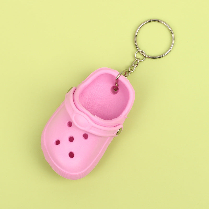 Silicone Mini Slippers Couple Keychain Colorful Clog Style 8