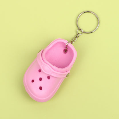 Silicone Mini Slippers Couple Keychain Colorful Clog Style 8