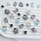 Painted Alloy Metal Beads Baking Shin-Chan Himawari Nohara Series 10pcs 2