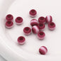 Large Hole Gradient Striped Round Acrylic Beads 10mm 20pcs 14