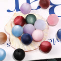 Matte Velvet Resin Beads 16mm Mixed Color Gradient 50pcs 4
