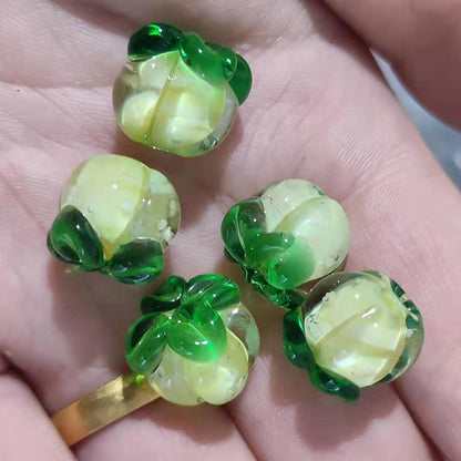 Lampwork Glass Beads Fruit Collection Glow in the Dark Detailed 20pcs 10