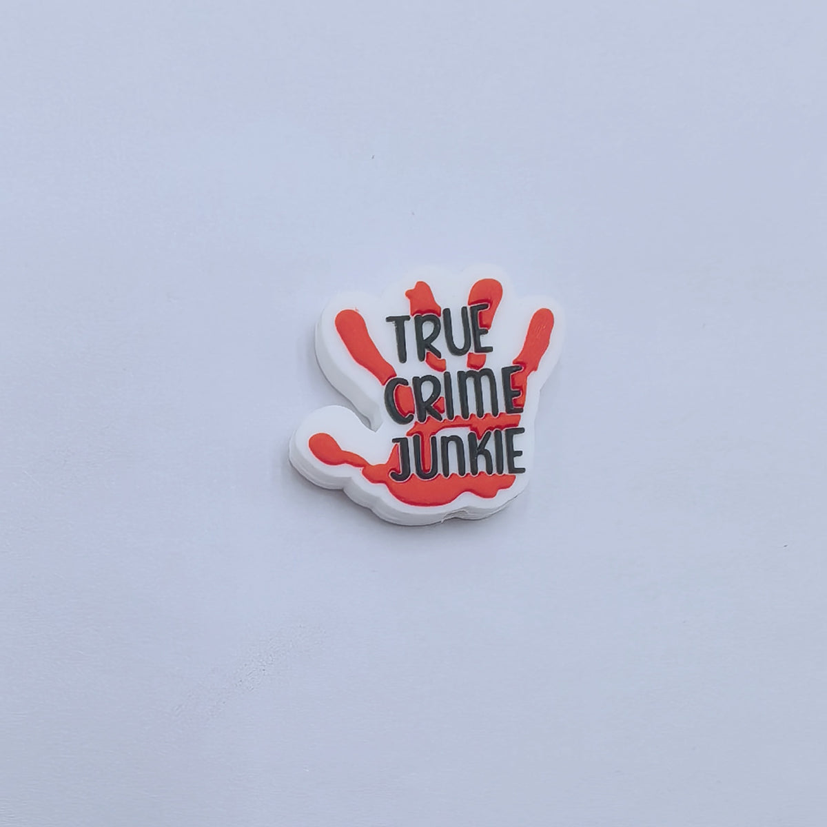 Silicone Focal Beads Halloween Skeleton Hand Cheeky Phrase 20pcs 9