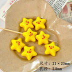 Cartoon Star and Penguin Series Acrylic Beads Printed 10pcs 6