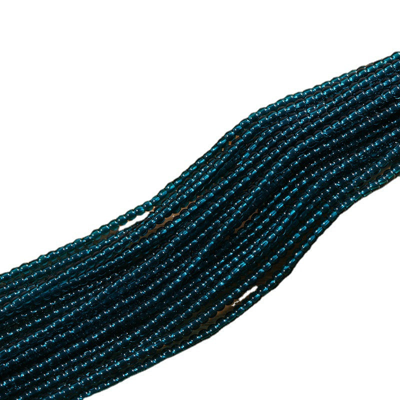 Colored Transparent Seed Glass Beads 2mm 2 Strands 400pcs 4