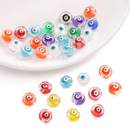 Lampwork Glass Beads Evil Eye Macaron Color Translucent 6mm 8mm 10mm 9