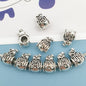 Christmas Series Large Hole Metal Beads Silver Tone Zinc Alloy 1pc 13