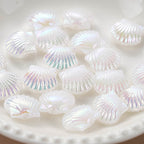 Pearl Shell Acrylic Beads 14mm Imitation Pearl ABS Plastic 50pcs 2