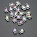 Electroplated Fish Glass Beads 10x14mm Japanese Style Perforated 30pcs 6